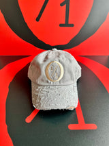 1/1 Gray Distressed Hat